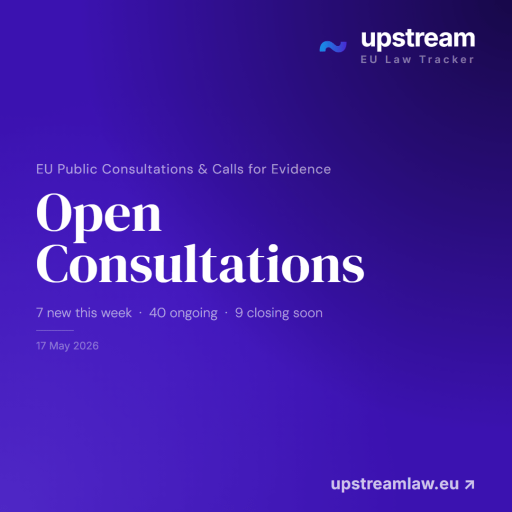 Never miss an EU consultation again